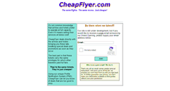 Desktop Screenshot of cheapflyer.com